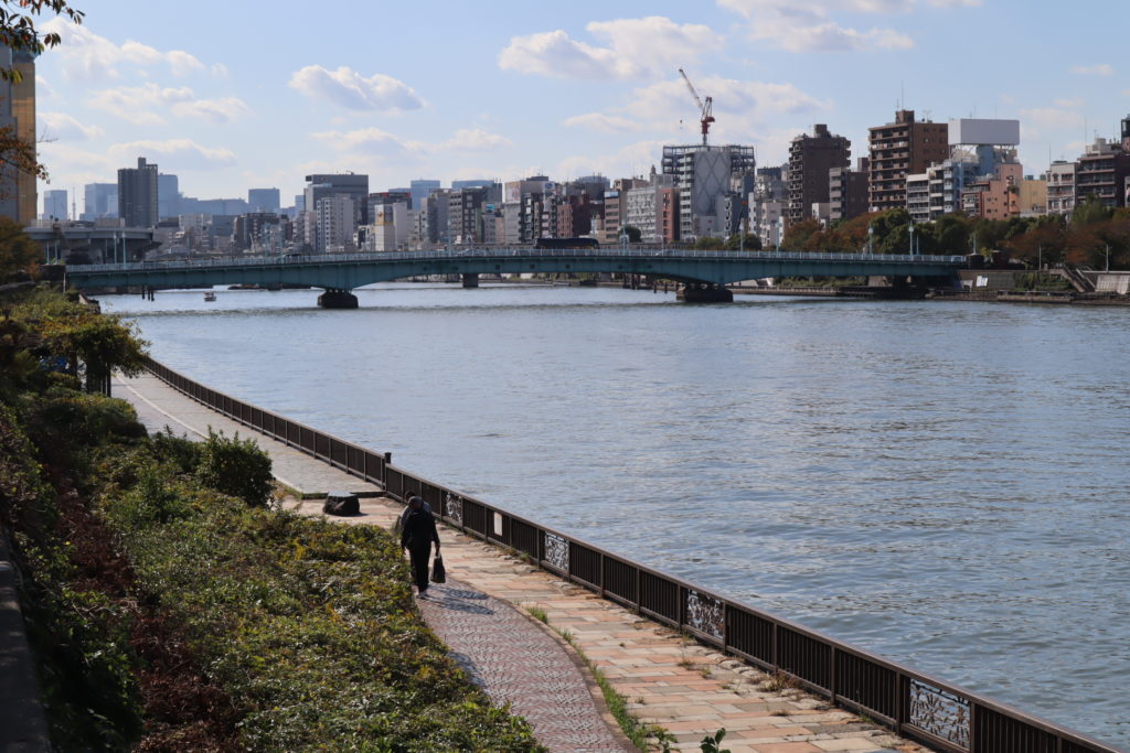 日常の隅田川と言問橋